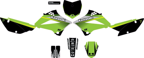 D'COR VISUALS - 20-20-070 - Graphic Kit - Cor 9 Kawasaki - KLX 110