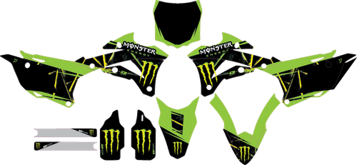 D'COR VISUALS - 20-20-131 - Graphic Kit - Monster Energy Slash - KX 85/110