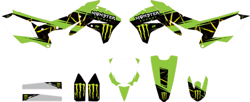 D'COR VISUALS - 20-20-135 - Graphic Kit - Monster Energy Slash - KXF 450