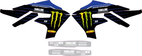 D'COR VISUALS - 10-50-402 - Graphic Kit - '22 Star Yamaha - YZ 250 F '19-'22