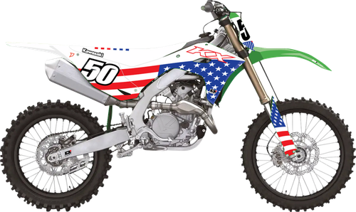 D'COR VISUALS - 20-20-200 - Graphic Kit - USA Kawasaki - KX 250/450 - '19-'24