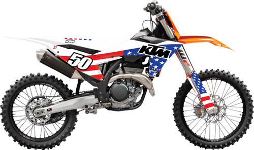D'COR VISUALS - 20-30-301 - Graphic Kit - USA KTM - SX/F 125-450 '25-'26