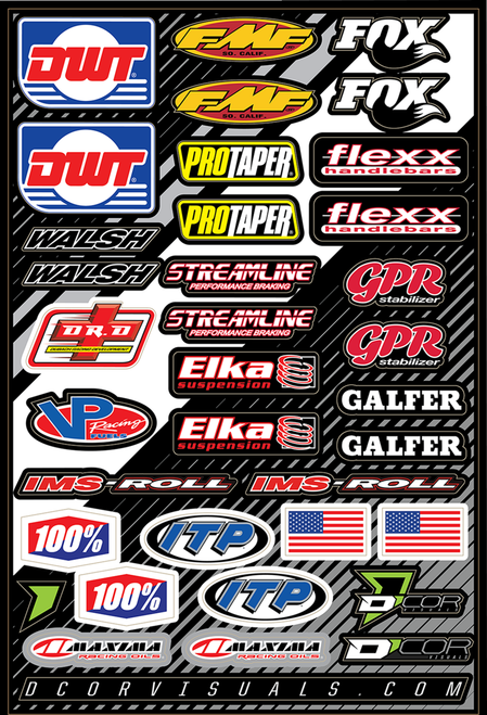 D'COR VISUALS - 40-90-107 - Decal Sheet - Misc. ATV