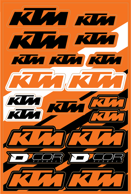 D'COR VISUALS - 40-30-101 - Decal Sheet - KTM Cor2