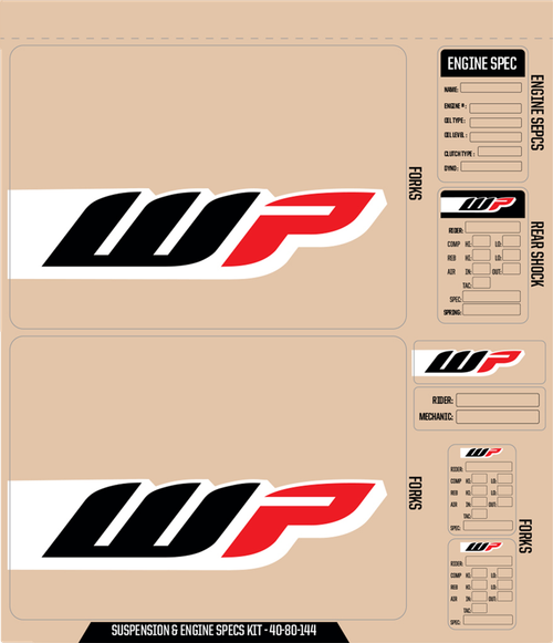 D'COR VISUALS - 40-80-144 - WP Decal Kit - Black