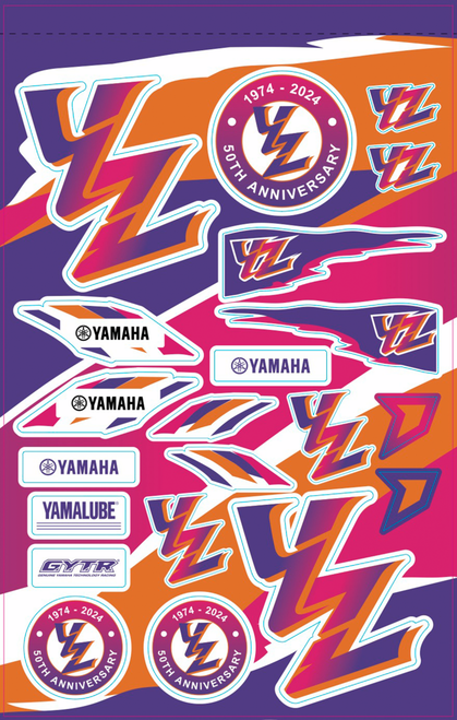 D'COR VISUALS - 40-50-103 - Decal Sheet - Yamaha Retro