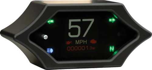 DAKOTA DIGITAL - MLX-5200-K - Handle Bar Mount Speedometer - With Signals - Spiked - Black