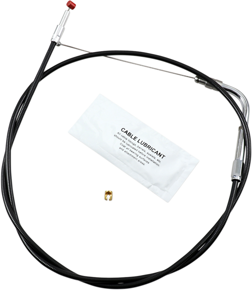 BARNETT - 101303003806 - Black Vinyl Throttle Cable - +6" Size - 37" Length
