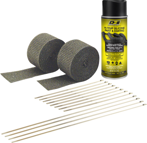 DEI - 901330 - Exhaust Wrap Kit - Black/Black