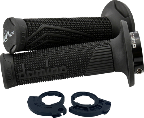 DOMINO - D10046C4000H7-0 - D100 D-Lock Grips - Single Cable - Black