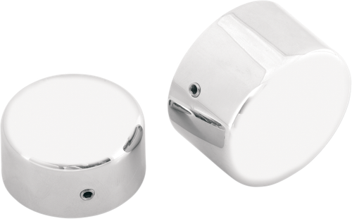 DRAG SPECIALTIES - 0214-0449 - Axle Caps - Chrome - Rear - Pair