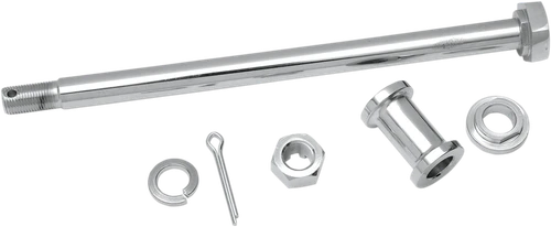 DRAG SPECIALTIES - 0214-0583 - Axle Kit - Rear - Chrome - '52-'78 Harley-Davidson