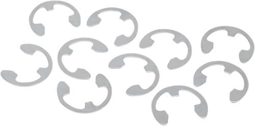 DRAG SPECIALTIES - 0214-0621 - Axle Nut Retainers - Rear - Chrome - 10 Pack - '08-'25 Harley-Davidson
