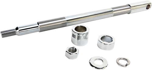 DRAG SPECIALTIES - 0214-0952 - Axle Kit - Front - Chrome - '00-'06 Softail