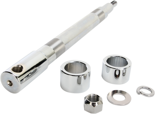 DRAG SPECIALTIES - 0214-0954 - Axle Kit - Front - Chrome - '00-'07 Touring