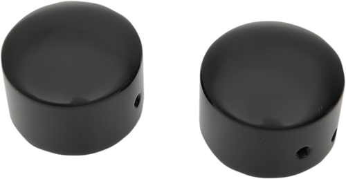 DRAG SPECIALTIES - 0214-1235 - Axle Caps - Black - Front - Pair