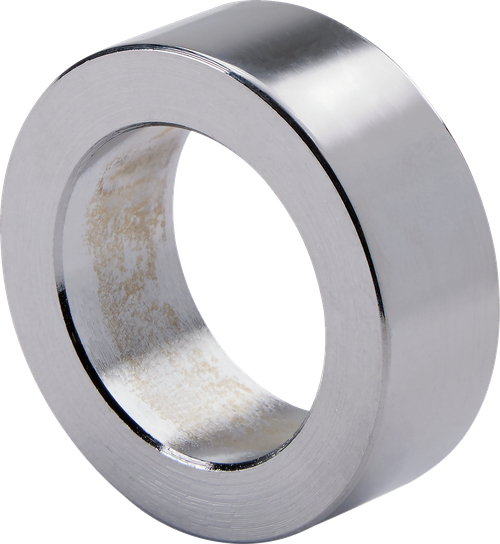 DRAG SPECIALTIES - 0214-2730 - Axle Spacer - Front Left - Chrome - 0.519"