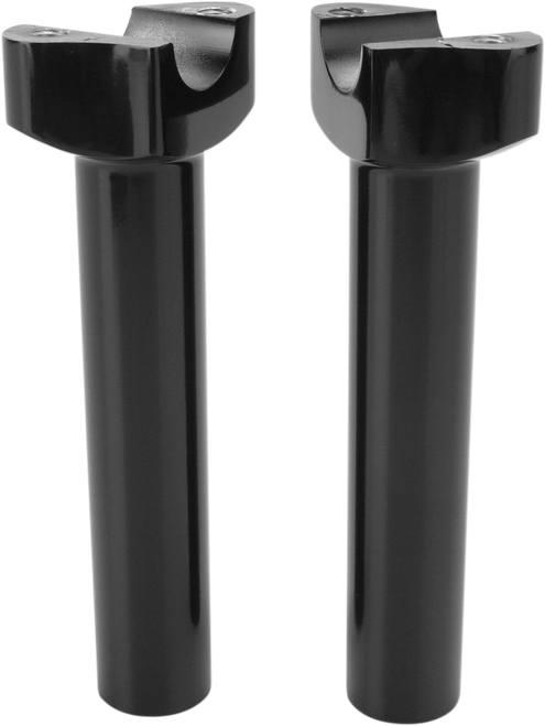 DRAG SPECIALTIES - 0602-0406 - Forged Aluminum Handlebar Risers - Straight - 6-1/2" - Black