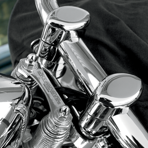 DRAG SPECIALTIES - 0602-0418 - Big Buffalo 1-1/2" Springer Handlebar Riser Kit - Chrome