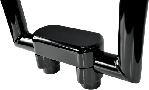 DRAG SPECIALTIES - 0602-0601 - Handlebar Riser & Top Clamp Kit - 1-1/2" - Big Buffalo - Black