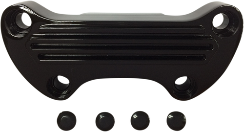 DRAG SPECIALTIES - 0603-0810 - Handlebar Clamp - Finned - Black