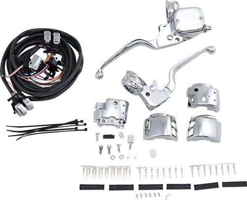 DRAG SPECIALTIES - 0610-0528 - Handlebar Control Kit with Mechanical Clutch - 9/16" Master Cylinder - '96-'11