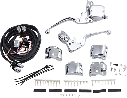 DRAG SPECIALTIES - 0610-0529 - Handlebar Control Kit with Mechanical Clutch - 11/16" Master Cylinder - '96-'11