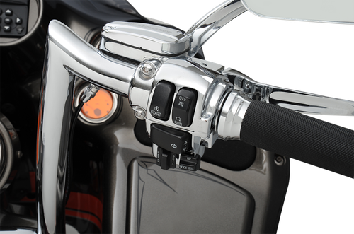 DRAG SPECIALTIES - 0616-0091 - Handlebar Switch Housing Kit - Cruise - Chrome