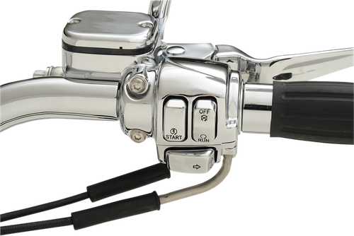 DRAG SPECIALTIES - 0616-0128 - Switch Cap Kit - Standard - Chrome