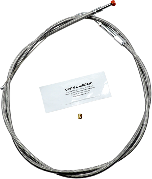 BARNETT - 10230300168 - Stainless Steel Throttle Cable - +8" - '02-'07 Touring