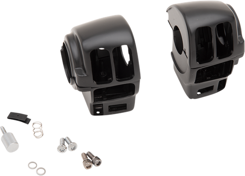 DRAG SPECIALTIES - 0616-0355 - Handlebar Switch Housing Kit - Cruise - Matte Black