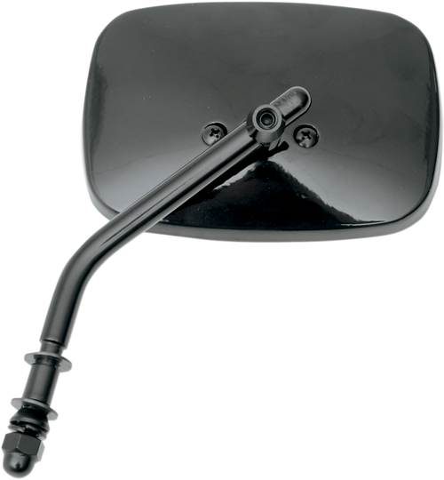 DRAG SPECIALTIES - 0640-0655 - Mirror - Die-Cast - Side View - Standard - Black - Left/Right