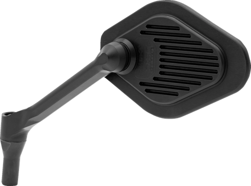 DRAG SPECIALTIES - 0640-1862 - Mirror - Adjustable - Diamond - Black - Short Stem - Left