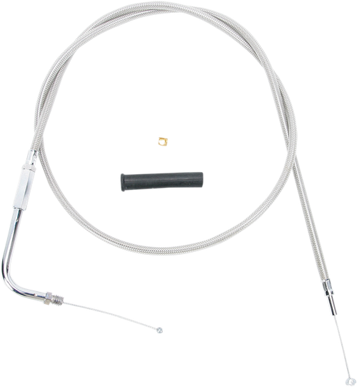 DRAG SPECIALTIES - 0650-0322 - Stainless Braided Throttle Cable - 48"