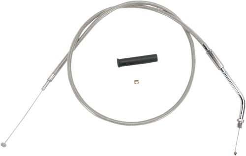 DRAG SPECIALTIES - 0650-0409 - Stainless Braided Throttle Cable - 39-1/2"