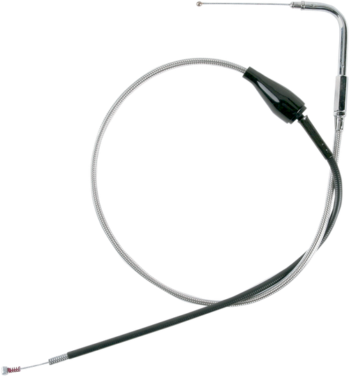DRAG SPECIALTIES - 0651-0171 - Stainless Braided Idle Cable - Cruise - 38-7/8"