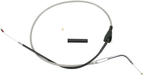 DRAG SPECIALTIES - 0651-0172 - Stainless Braided Idle Cable - Cruise - 41-1/2"