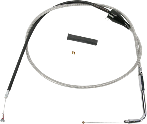 DRAG SPECIALTIES - 0651-0175 - Stainless Braided Idle Cable - Cruise - 48"