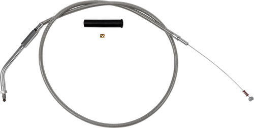DRAG SPECIALTIES - 0651-0241 - Stainless Braided Idle Cable - 36-1/2"