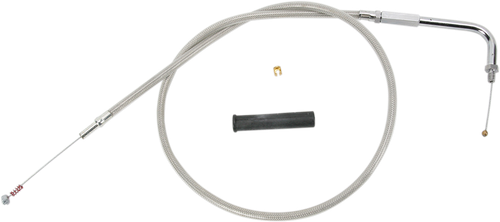 DRAG SPECIALTIES - 0651-0648 - Stainless Braided Idle Cable - 36"