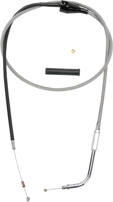 DRAG SPECIALTIES - 0651-0662 - Stainless Braided Idle Cable - 48"