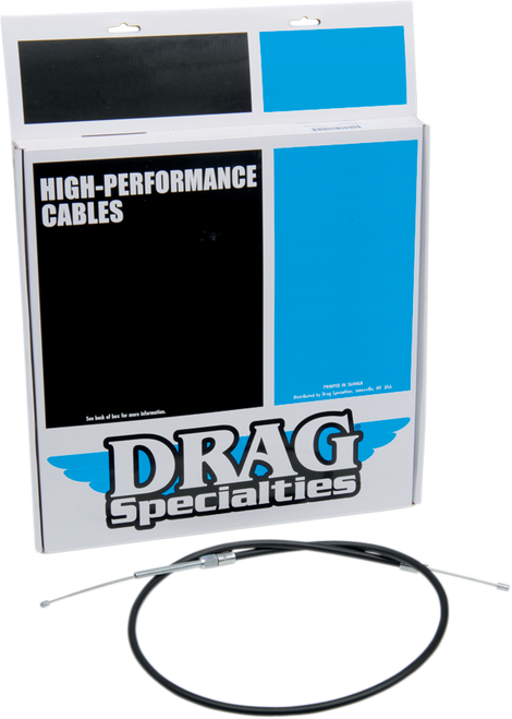 DRAG SPECIALTIES - 0652-1394 - High-Efficiency Black Vinyl Clutch Cable - 47-1/16"
