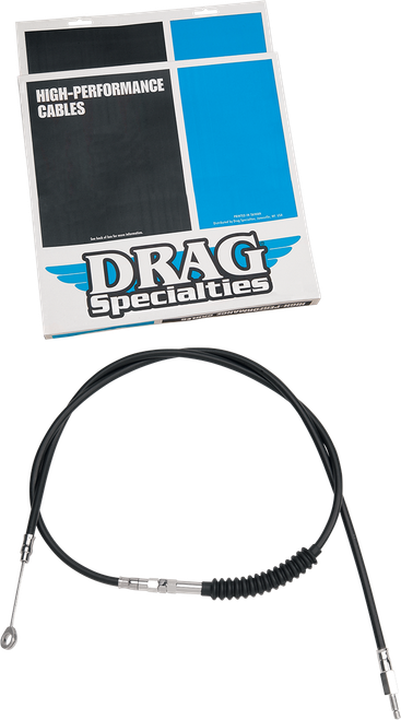 DRAG SPECIALTIES - 0652-1421 - High-Efficiency Black Vinyl Clutch Cable - 57-1/4"