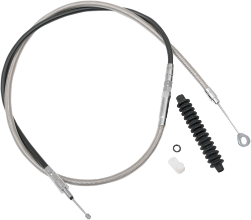 DRAG SPECIALTIES - 0652-1514 - High-Efficiency Braided Stainless Steel Clutch Cable - 80"