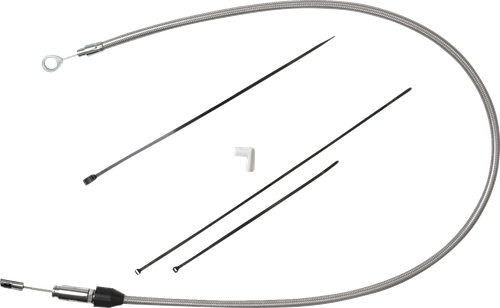 DRAG SPECIALTIES - 0652-2837 - Quick Connect Clutch Cable - Upper - 38" - Stainless Steel
