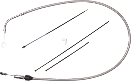 DRAG SPECIALTIES - 0652-2853 - Quick Connect Clutch Cable - Upper - 49" - Stainless Steel