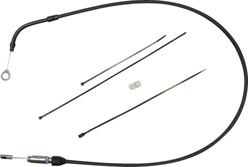DRAG SPECIALTIES - 0652-2890 - Quick Connect Clutch Cable - Upper - Bent Tube - 47" - Black/Black