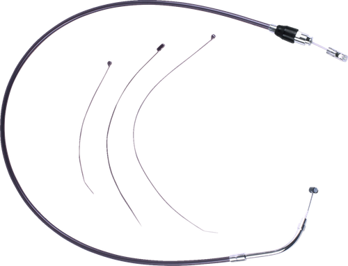 DRAG SPECIALTIES - 0652-3175 - Quick Connect Clutch Cable - Upper - 39-1/4" - Black/Chrome
