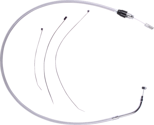 DRAG SPECIALTIES - 0652-3187 - Quick Connect Clutch Cable - Upper - 45-1/4" - Stainless Steel