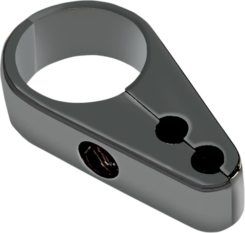 DRAG SPECIALTIES - 0658-0074 - Die-Cast Cable Clamp - Dual Throttle - 1" Frame - Black